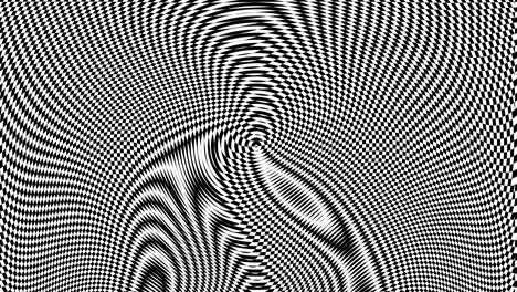 black and white psychedelic optical illusion background