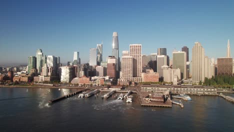 Pristine-skyline-aerial-of-downtown-San-Francisco