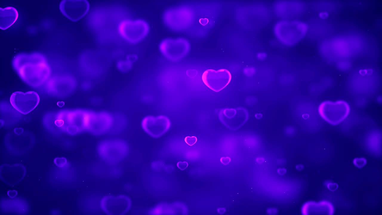 fondo de corazón suave de resolución 4k (en bucle) - video de stock