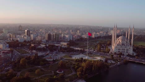 general view of adana, with drone