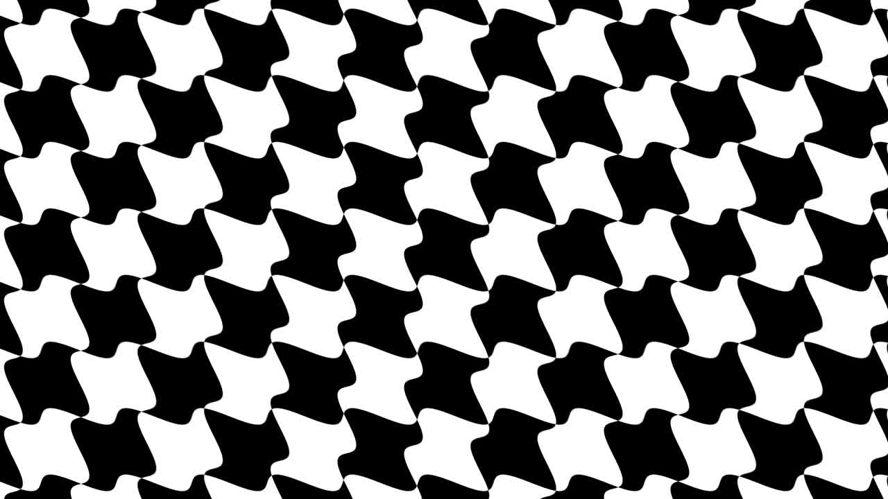 Framing graphic design with small moving cubes