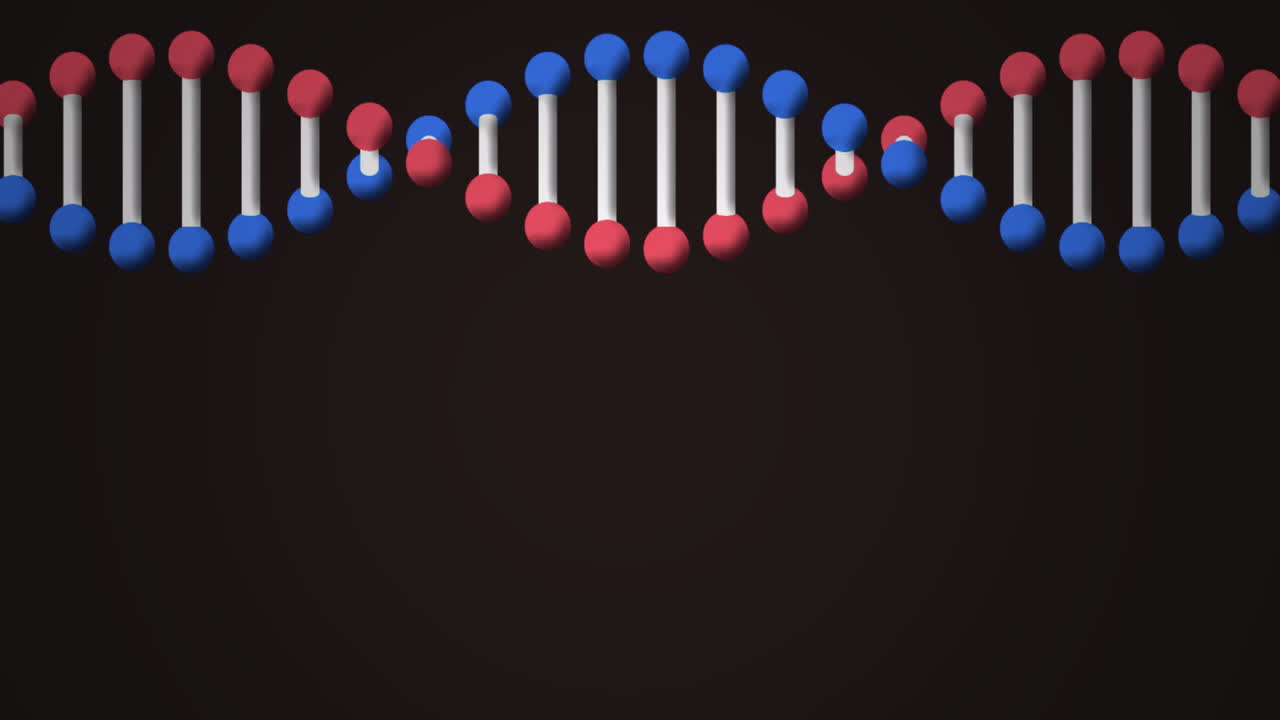 과학 데이터 처리: dna 줄무와 이진 코딩을 보여주는 애니메이션