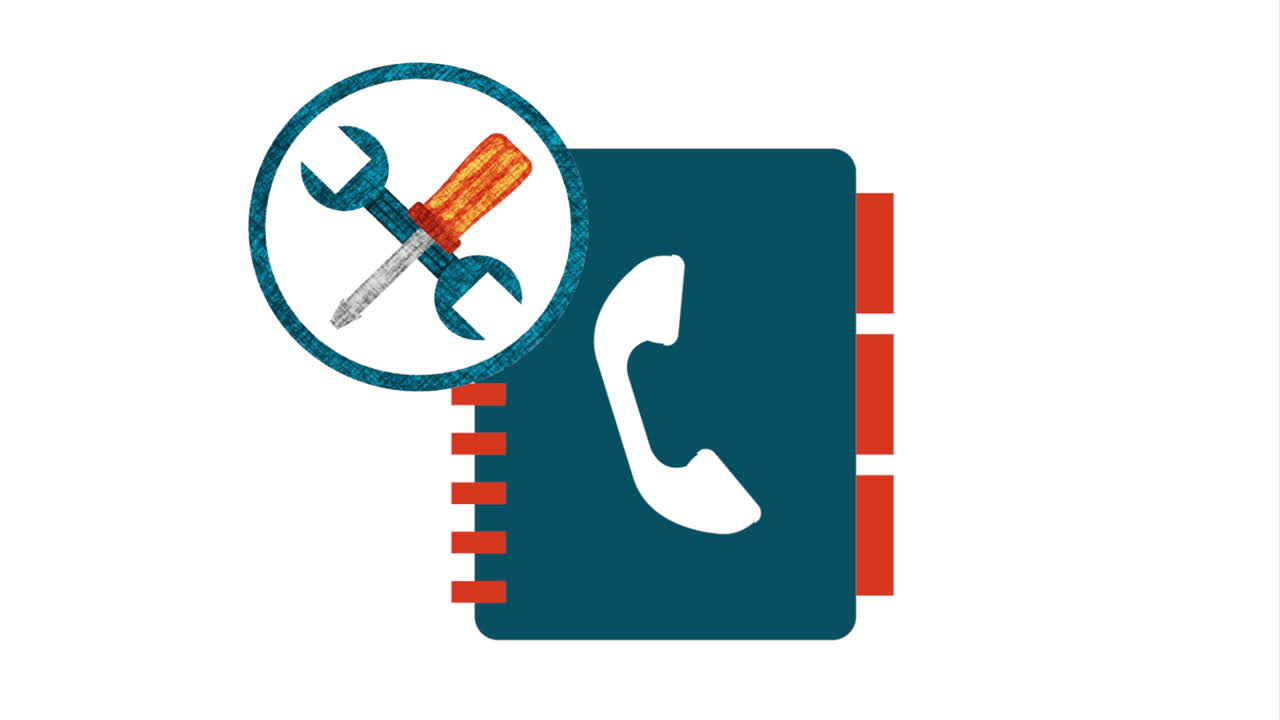 기술 지원 매뉴얼 또는 가이드 아이콘