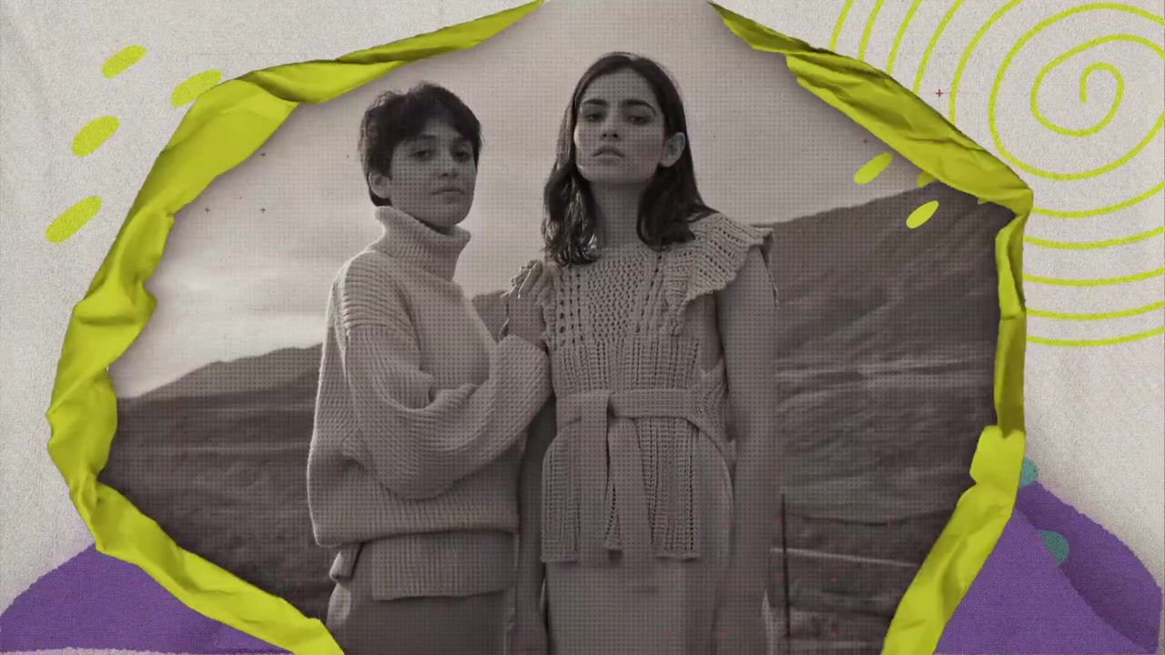 Gráficos en movimiento estilo collage con personas diversas y texto inspirador