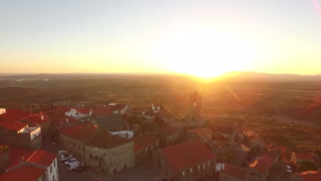 sunrise over a charming village