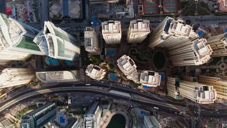 dubai marina aerial view