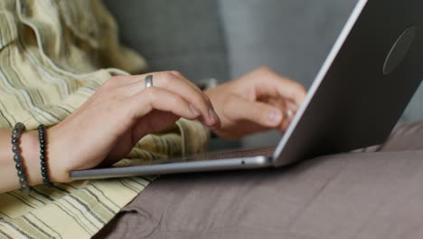 person using a laptop