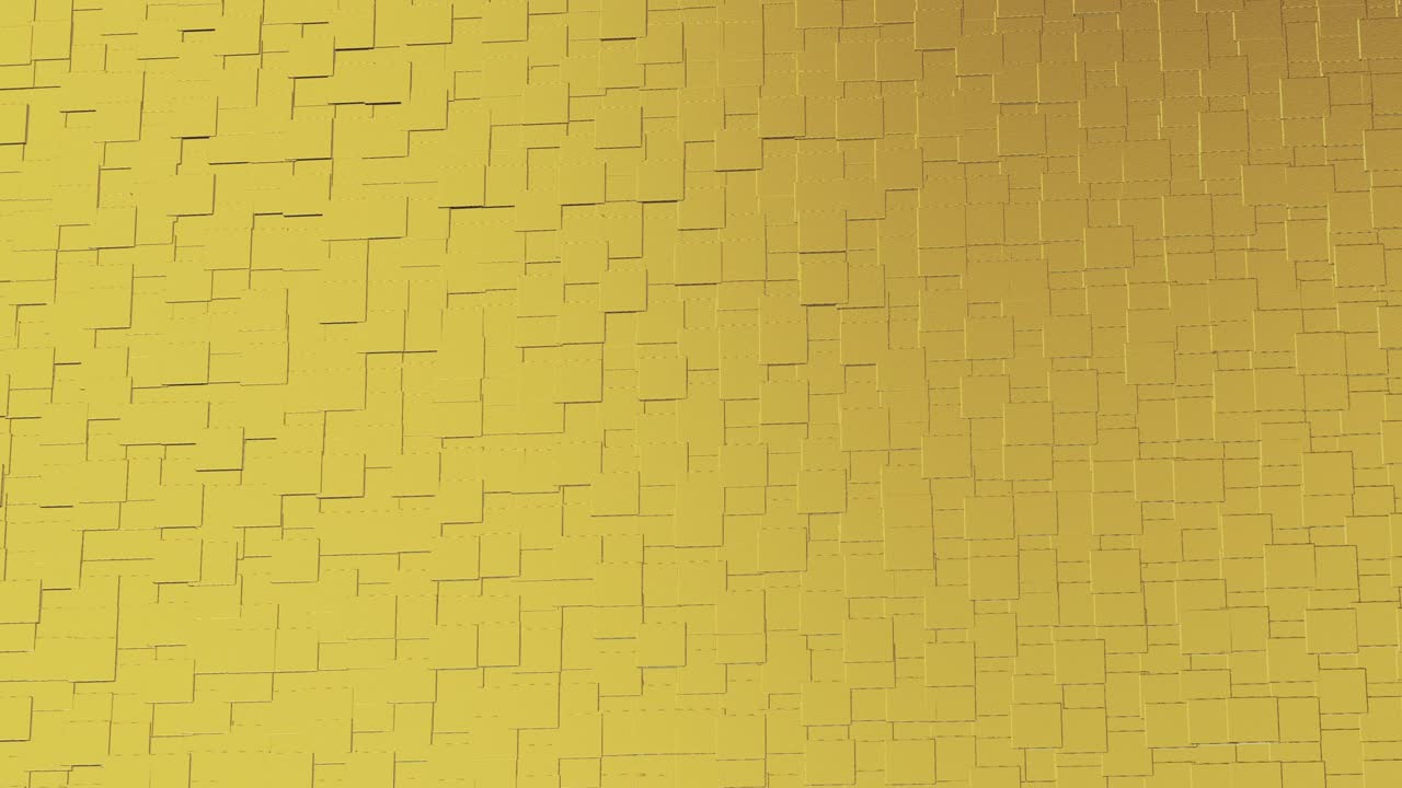 abstracto geométrico fondo dorado azulejos de papel de aluminio textura de bucle sin costura fondo renderizado en 3d