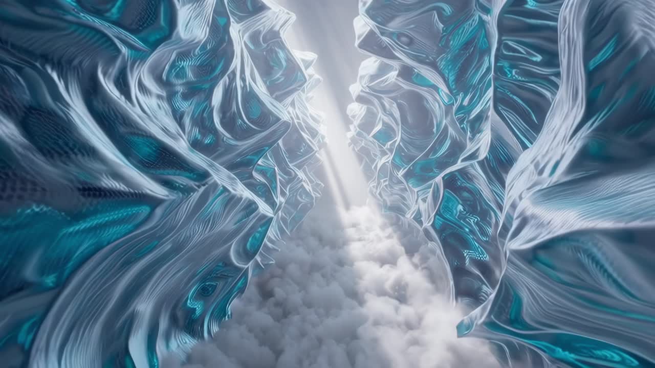 Icy Mountains and Clouds