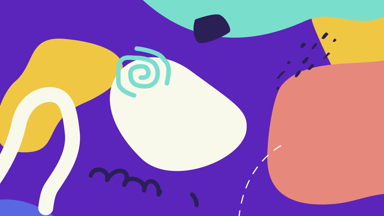 Vibrant Abstract Animation with Colorful Flowing Shapes