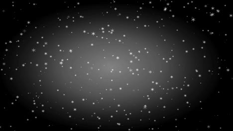 la nieve está cayendo.