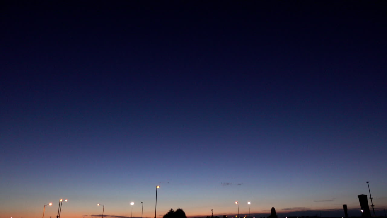 Darkening twilight sky on the edge of night.