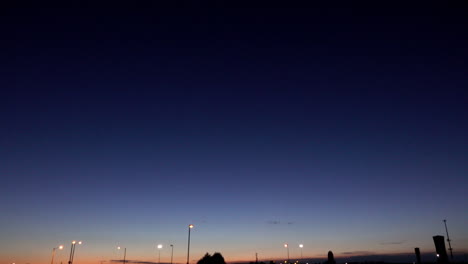 darkening twilight sky on the edge of night.