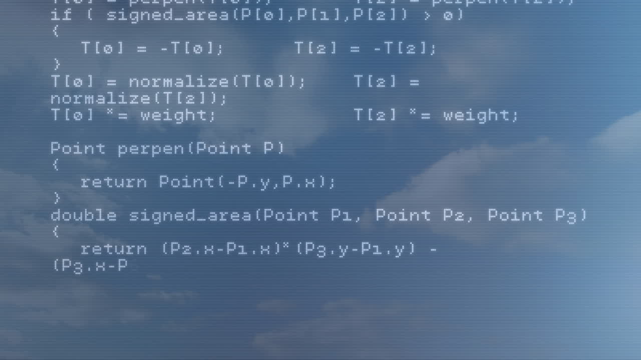 Digital composite of HTML coding