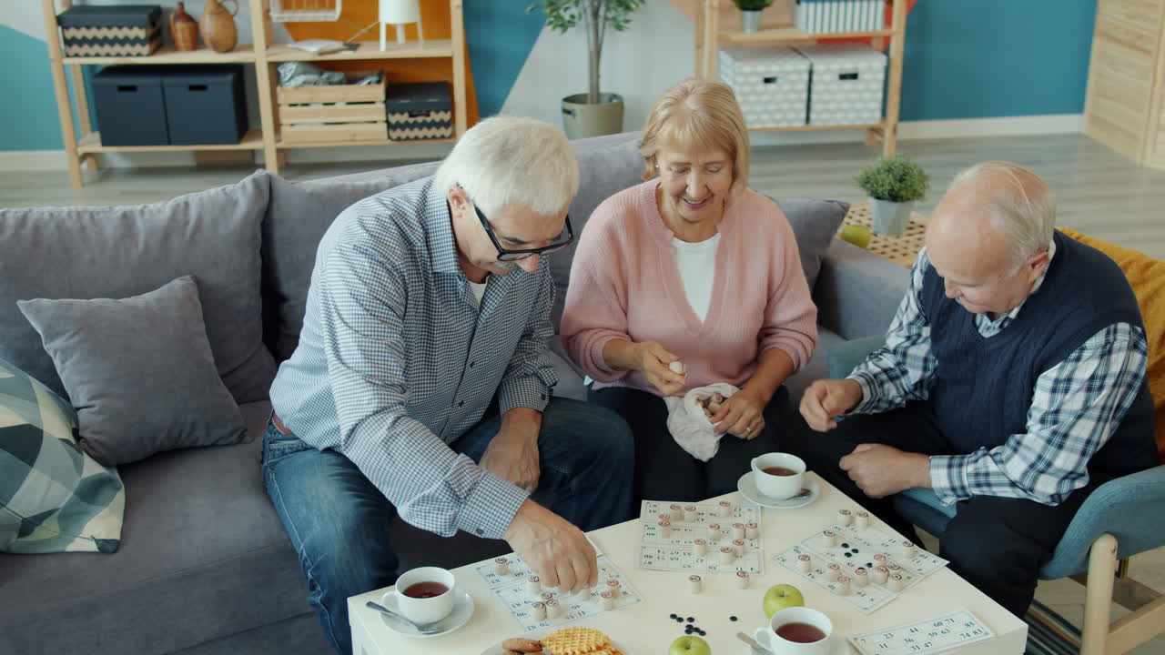 Senior Citizens Playing Games