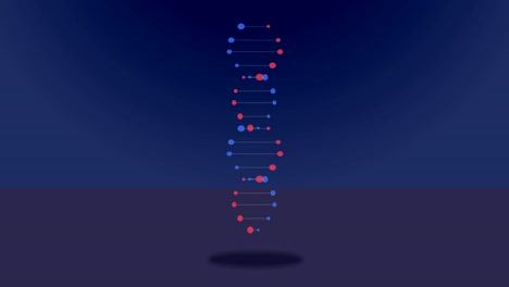 dna rotating loop background 3d animation 4k