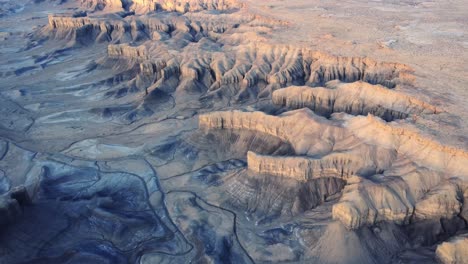 Picturesque-landscape-of-rocky-canyon-with-various-formations-in-Hanksville