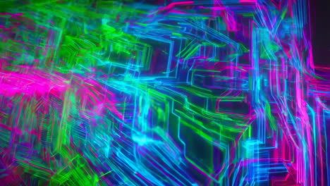 neon cyberpunk abstract geometry