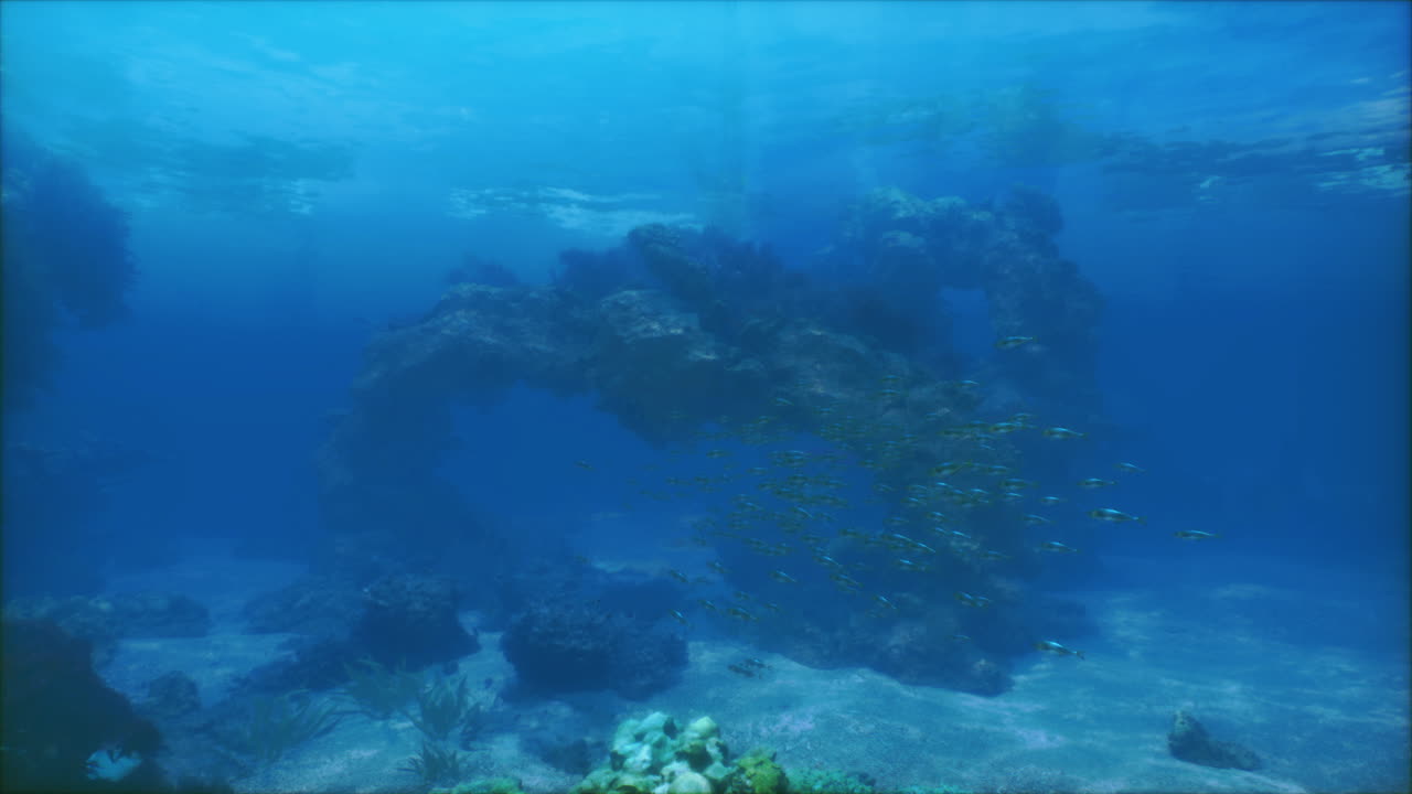 arrecife de coral submarino