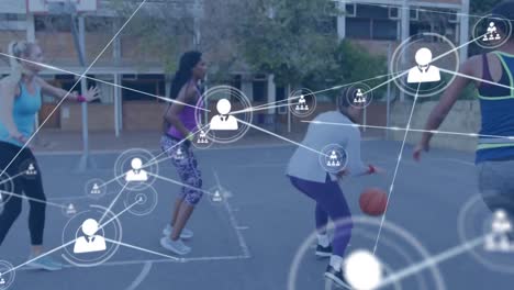 Animation-of-networks-of-connections-over-female-basketball-players