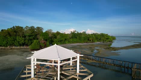 aerial-landscape-of-Leebong-Island-coastline-at-sunrise