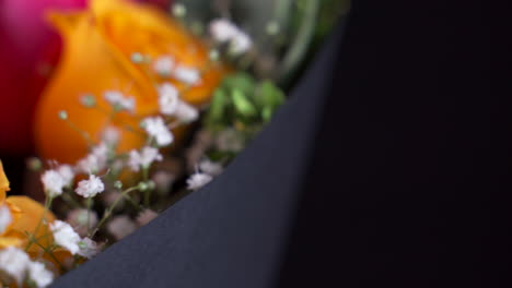 ramo de rosas macro disparo detalle primer plano control deslizante panoramización colorido