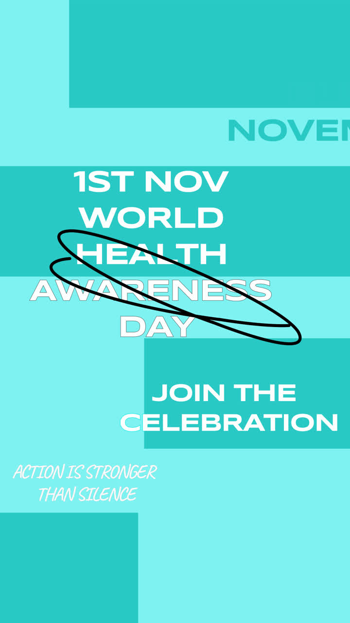 Blue November World Health Awareness Day Poster