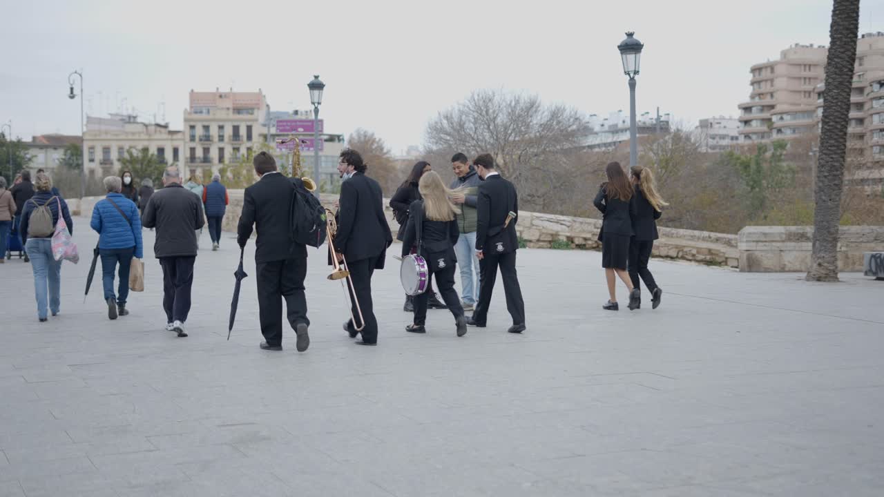 Street Band Performance in City