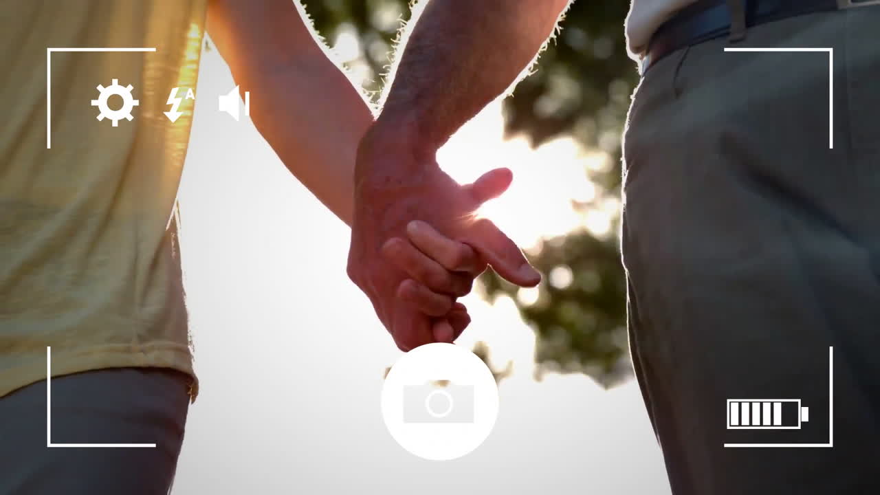 디지털 카메라 로 부부 의 사진 을 찍는 것