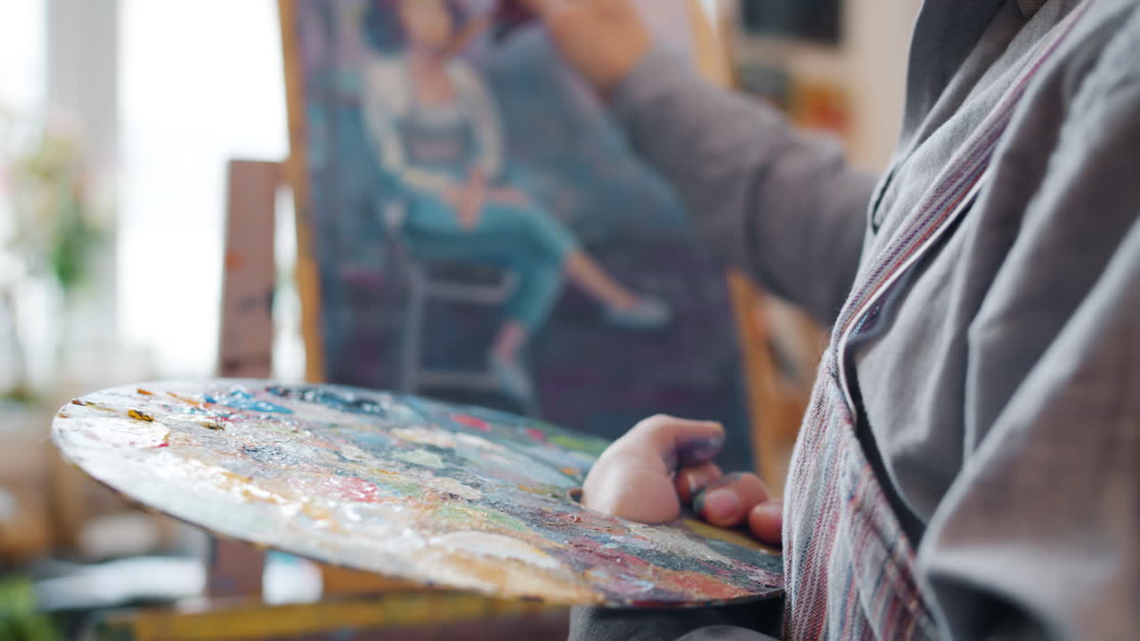 초상화를 그리는 예술가