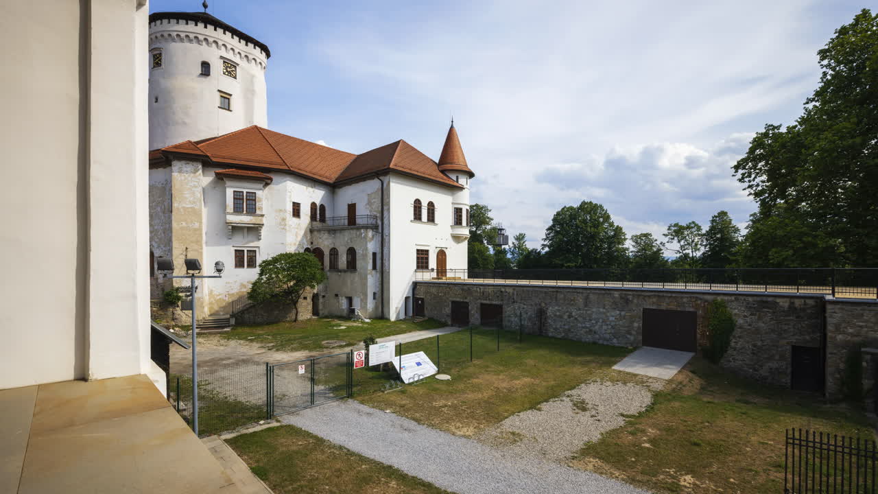 Time Lapse footage of Budatin Castle in Žilina, Slovakia.