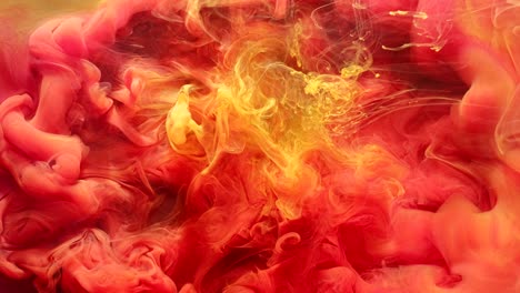 ink water explosion sorcery chemistry pink yellow