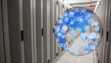 compuesto digital del mundo en una tecnología blockchain