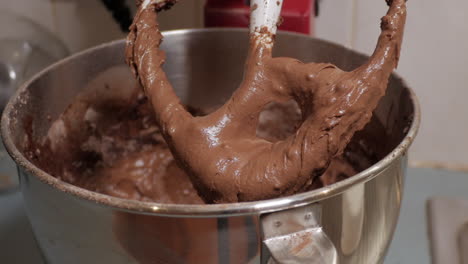 male preparing a chocolate cake