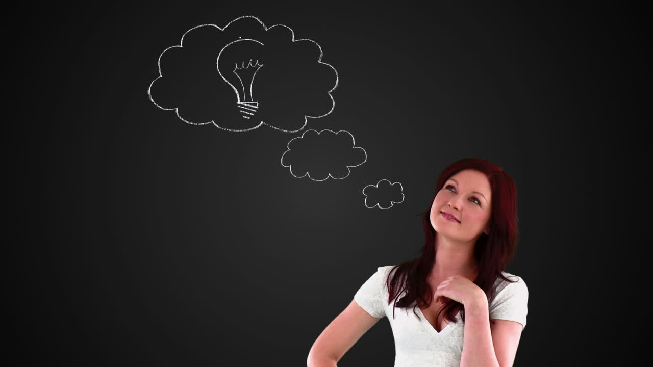 una chica con una idea.