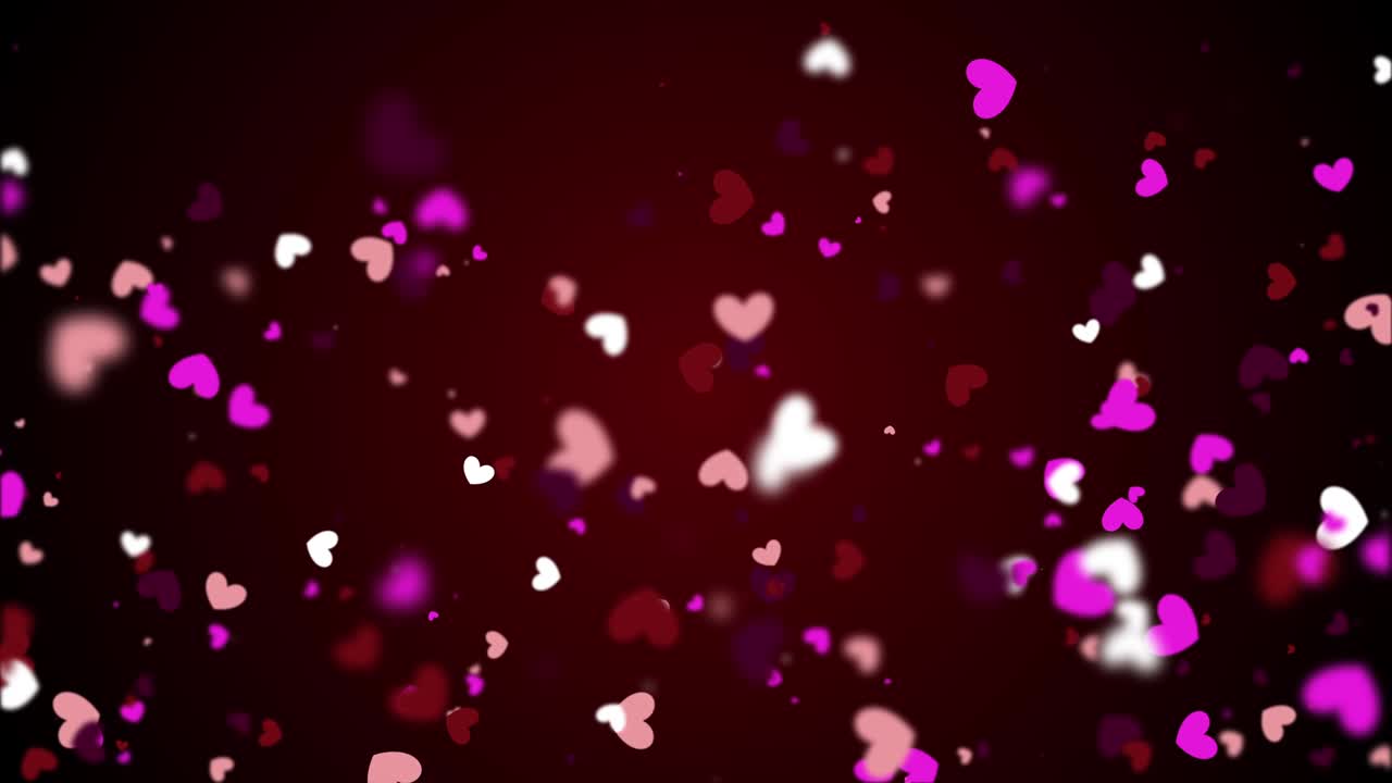 The Heart Backgrounds Motion Graphics Featuring Valentine’s Day Animated Shapes and Particles Loop.