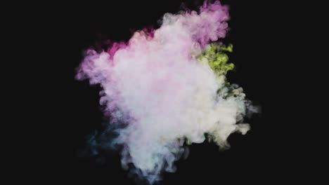 abstract colorful ink explosion