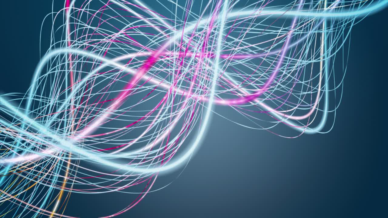 animación fantástica con objeto de onda de rayas en cámara lenta, 4096x2304 bucle 4k