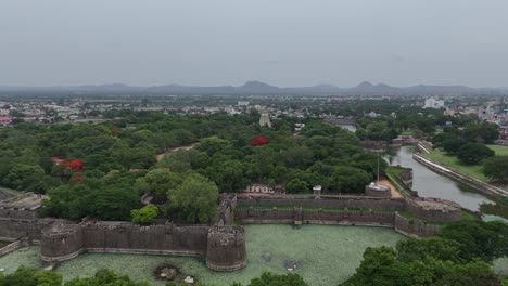 aerial view of gingee fort, tamil nadu, india