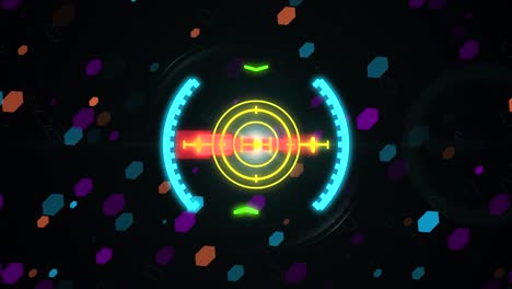 hud elemento de visión de espacio. gráficos de movimiento
