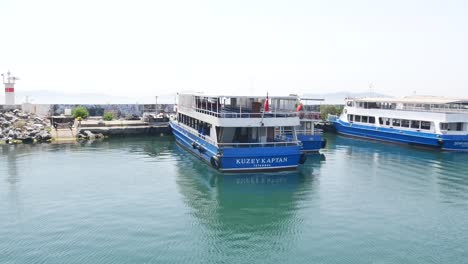 ferry boats at istanbul harbor