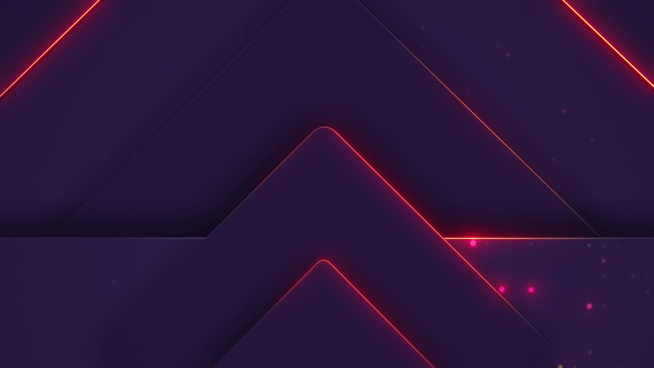 Abstract Geometric Triangles with Neon Lines