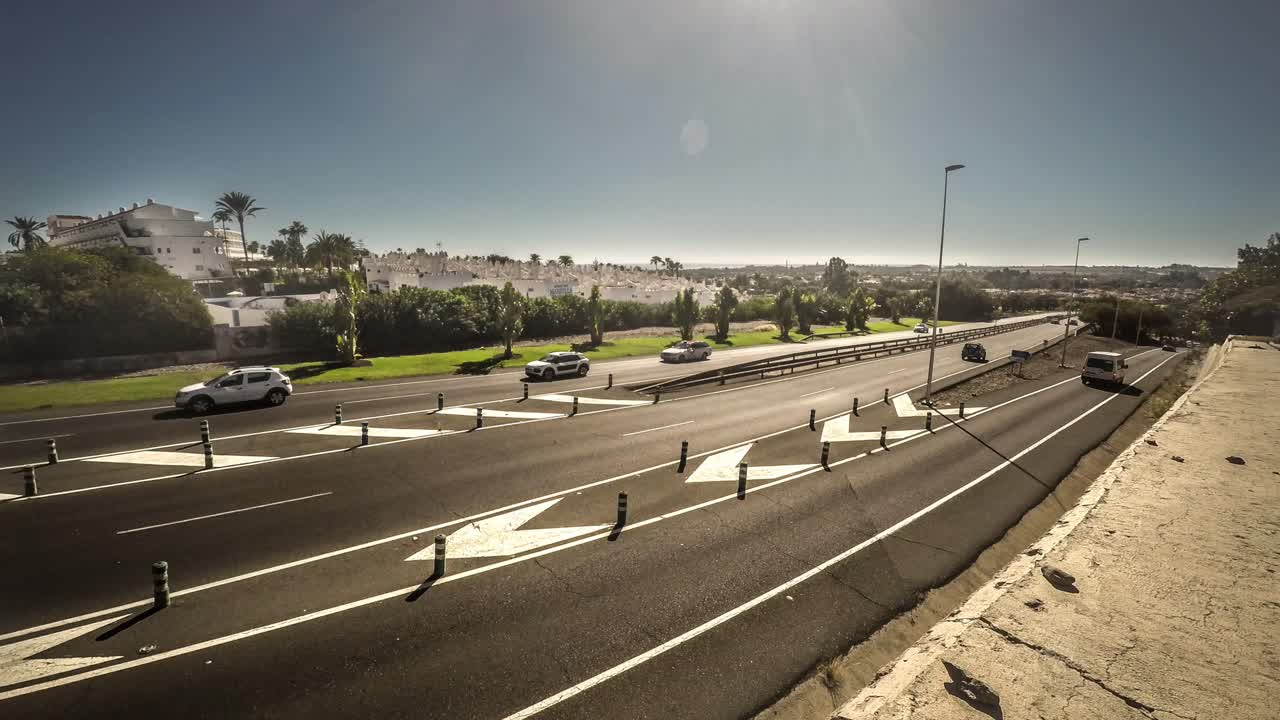 고속도로의 시간 경과