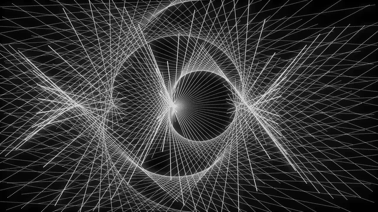 patrón de forma de punto de color blanco animación gráficos de movimiento