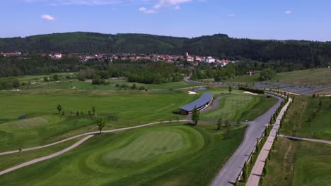 Road-and-golf-courses-in-Kacov-Czech-Republic