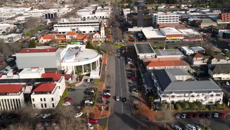 Ciudad-De-Rotorua,-Paisaje-Urbano-Aéreo-De-Nueva-Zelanda