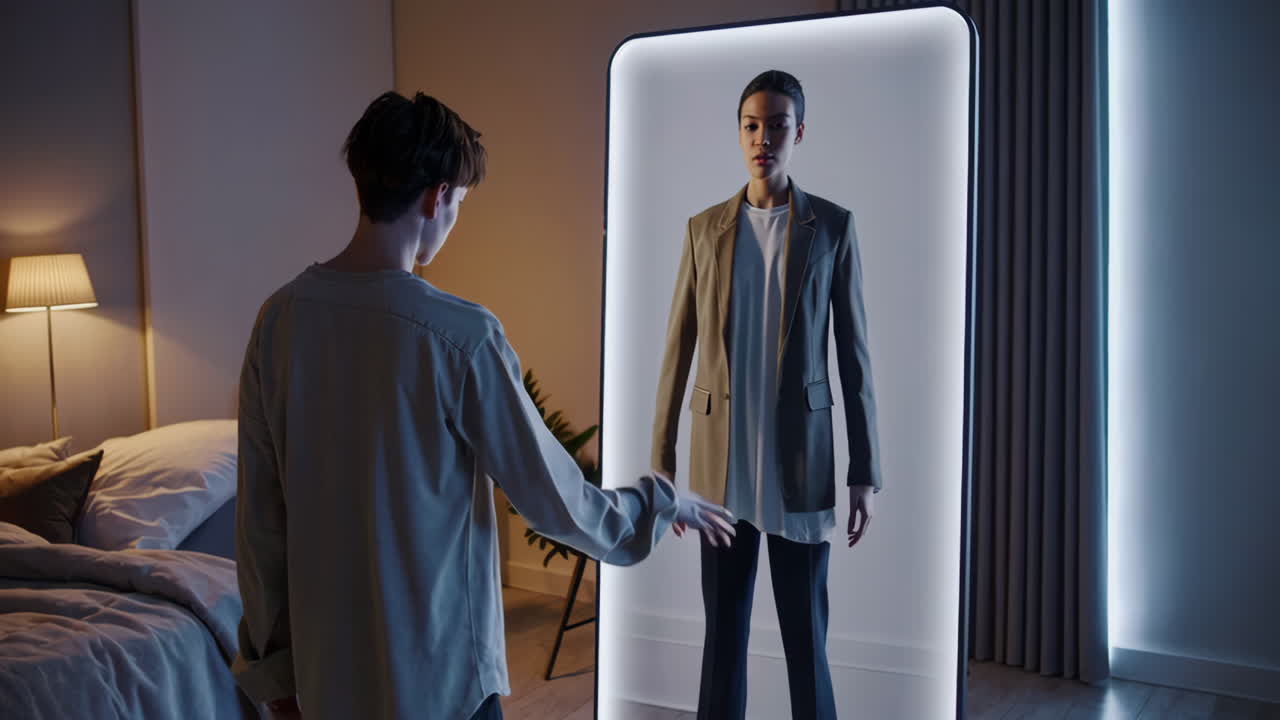 Virtual Fashion Try-On in a Bedroom