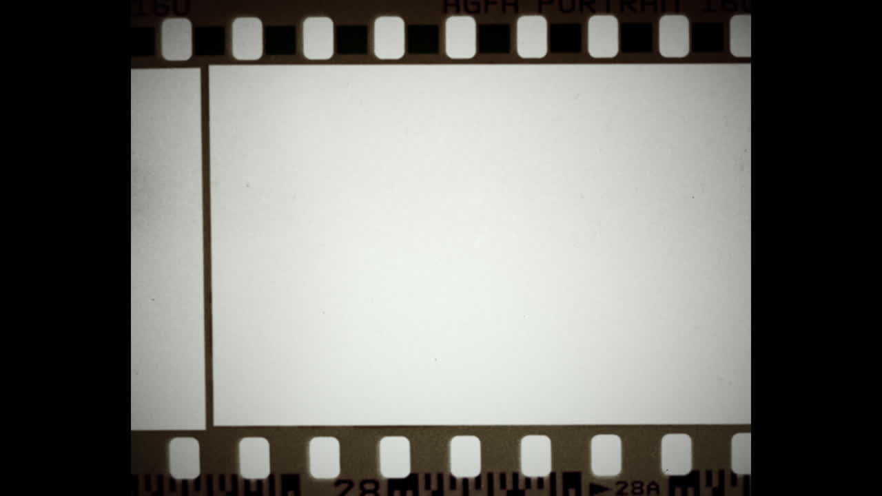 marco de película en blanco