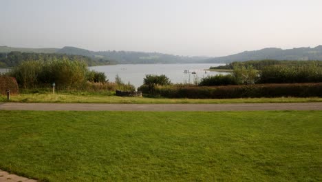 looking across carsington water from the visitor centre