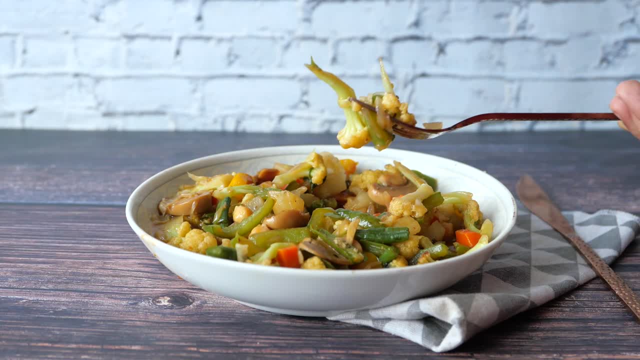 delicioso frito de verduras